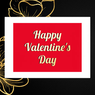 Impressions Dorure Heureuse Sainte-Valentin Élégante Typographie roma