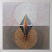 Impressions Dorure Hilma Af Klint, Le Swan No.12, Art Abstrait (Recto)