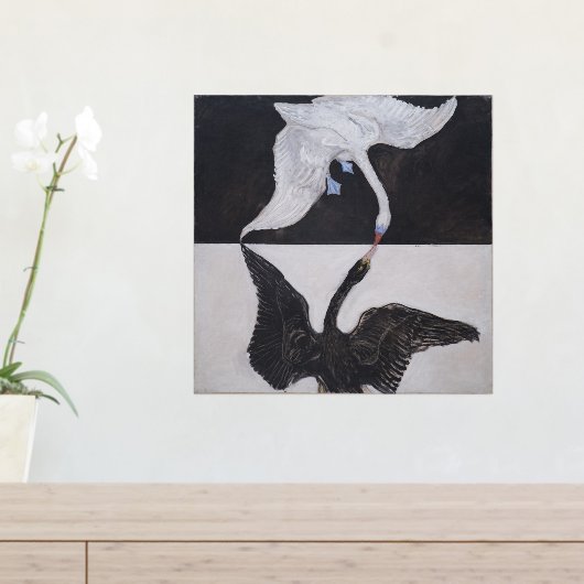 Impressions Dorure Hilma Af Klint, Le Swan No.1, Art Abstrait (In Situ (Tableau d'Entrée))