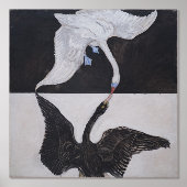 Impressions Dorure Hilma Af Klint, Le Swan No.1, Art Abstrait (Recto)