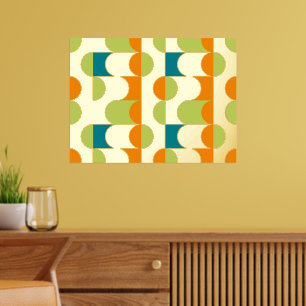 Impressions Dorure Hip Abstrait demi-cercles Wavy Mosaic Art Motif