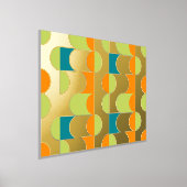 Impressions Dorure Hip Abstrait demi-cercles Wavy Mosaic Art Motif (Poser)