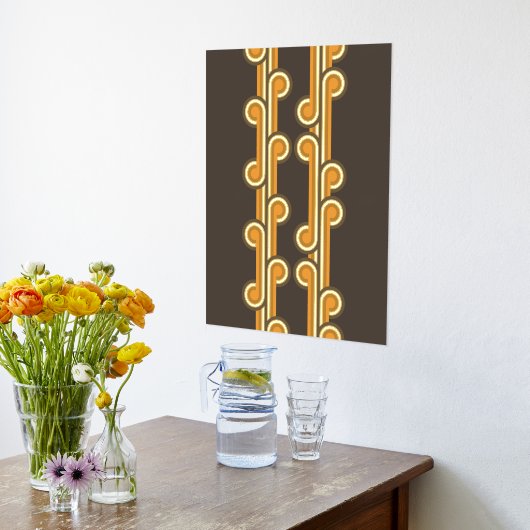 Impressions Dorure Hip Abstrait Wave Curls Fusion Industrielle Art (Couchage (Cuisine))