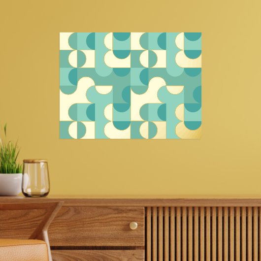 Impressions Dorure Hip Cercles Abstraits Wavy Gold Mosaic Art Motif (In Situ (Salon))