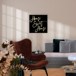 Impressions Dorure Home Sweet Home Black Luxury Real<br><div class="desc">Home Sweet Home Black Luxury Real Foil dans votre choix d'or ou d'argent pour ce dicton encourageant sur un arrière - plan bleu marine classique que vous pouvez changer à une autre couleur si vous le souhaitez.</div>