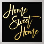 Impressions Dorure Home Sweet Home Black Luxury Real (Recto)