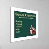 Impressions Dorure Home Sweet Homeschooling Schoolhouse Chalkboard (Poser)