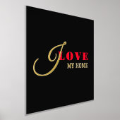 Impressions Dorure I love (ajouter votre texte) Cadeau Saint-Valentin (Poser)