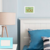 Impressions Dorure I Love You Romantic Green Script Typographie brill (In situ (chambre))
