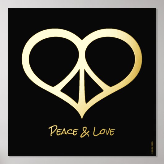 Impressions Dorure Imprimer l'huile de paix et d'amour (Recto)