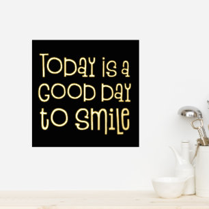 Impressions Dorure Inspirer aujourd'hui est un bon jour pour sourire 