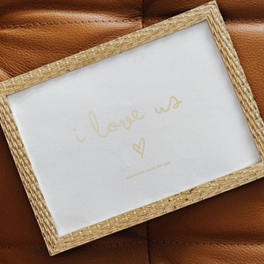 Impressions Dorure je nous aime | TEXTE COEUR D'OR