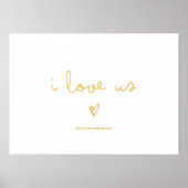 Impressions Dorure je nous aime | TEXTE COEUR D'OR (Recto)