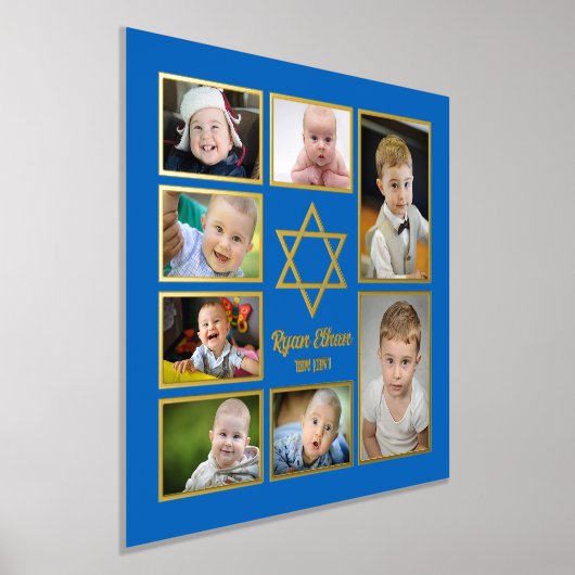 Impressions Dorure Jewish Star of David Ajouter Vos Propres Photos 7 (Poser)