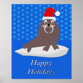 Impressions Dorure Joli Noël Walrus et Snowflakes Custom (Recto)