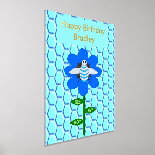 Impressions Dorure Joyeux Bee Day Boy Blue Birthday Bumblebee Custom (Poser)
