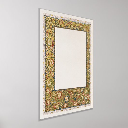 Impressions Dorure Ketubah Rubaiyat Écriture manuscrite Art Nouveau (Poser)