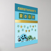 Impressions Dorure La chambre de l'enfant Ladybugs bleu vert pépinièr (Poser)