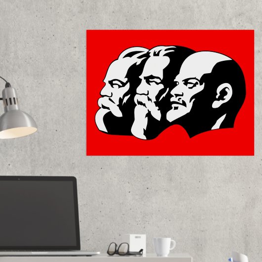 Impressions Dorure Lénine, Marx, Engels, Union soviétique, communisme (In situ (Bureau 2))