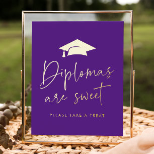 Impressions Dorure Les Diplômes Sont Doux Purple Graduation Party
