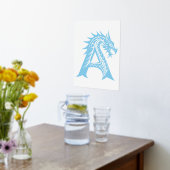 Impressions Dorure LETTRE STYLE Dragon A, Alphabet Dragon, Monogramme (Couchage (Cuisine))