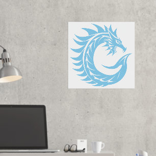 Impressions Dorure LETTRE STYLE Dragon C, Alphabet Dragon, Monogramme