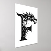 Impressions Dorure LETTRE STYLE dragon F, Alphabet dragon, Monogramme (Poser)