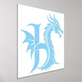 Impressions Dorure LETTRE STYLE Dragon H, Alphabet Dragon, Monogramme (Poser)
