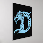 Impressions Dorure LETTRE STYLÉE D Dragon, Alphabet Dragon, Monogramm (Poser)