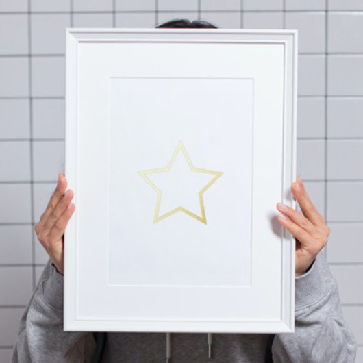 Impressions Dorure Lignes Elégantes Star Real Gold