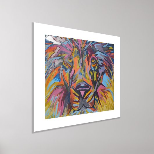 Impressions Dorure Lion Abstrait moderne (Poser)