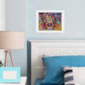 Impressions Dorure Lion Abstrait moderne (In situ (chambre))