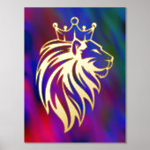 Impressions Dorure Lion Avec Couronne - Style Or 2 (Recto)