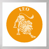 Impressions Dorure Lion, signe zodiaque, Horoscope, Astrologie (Recto)