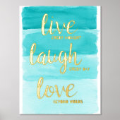 Impressions Dorure Live Laugh Love | Blue Ombre Motivation (Recto)