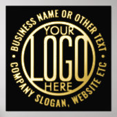 Impressions Dorure Logo de l'entreprise Moderne Élégant Business Prom (Recto)