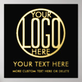 Impressions Dorure Logo de l'entreprise Moderne Minimal Business Prom (Recto)