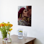 Impressions Dorure Loin calligraphie moderne couple photo or (Couchage (Cuisine))