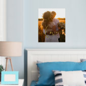 Impressions Dorure Loin calligraphie moderne superposer photo mariage (In situ (chambre))