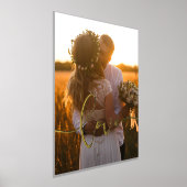 Impressions Dorure Loin calligraphie moderne superposer photo mariage (Poser)