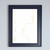 L'OR ART MODERNE VISAGE L'AMOUR