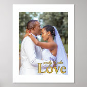 Impressions Dorure Love Mariage Custom Photo and Text Foil Prints (Recto)