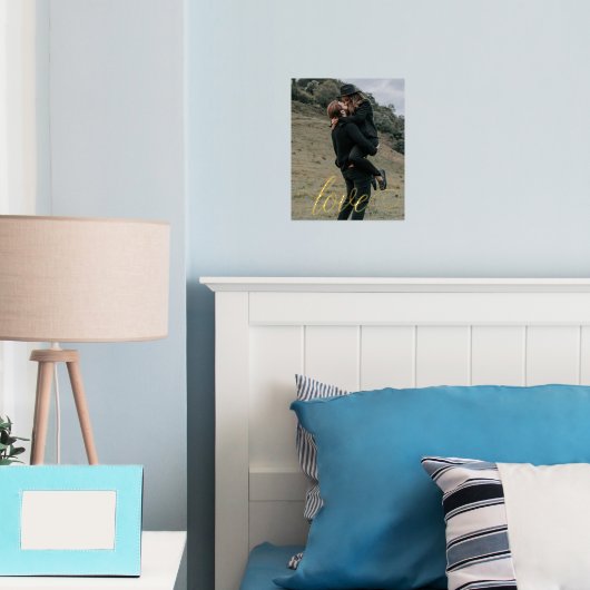 Impressions Dorure Love Script Couple (In situ (chambre))