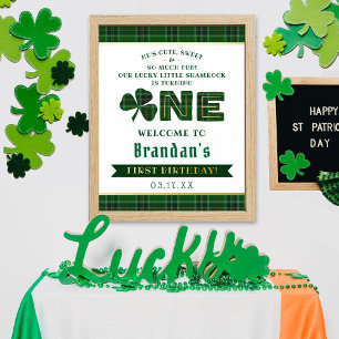 Impressions Dorure Lucky Little Shamrock 1er anniversaire Bienvenue r
