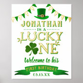 Impressions Dorure Lucky One St. Patrick's Day 1er anniversaire Bienv (Recto)