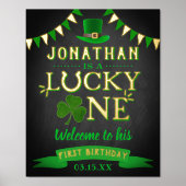 Impressions Dorure Lucky One St. Patrick's Day 1er anniversaire Bienv (Recto)