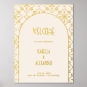 Impressions Dorure Luxe Gold Mariage Carrelage Méditerranéen Bienvenu (Recto)