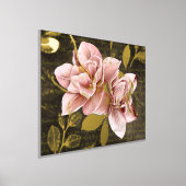 Impressions Dorure luxueux doré rose abstrait lily moderne (Poser)