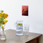 Impressions Dorure Luxueux Nom de famille rouge Année d'établissement (Couchage (Cuisine))