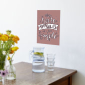 Impressions Dorure Ma maison mes règles drôle maman citation (Couchage (Cuisine))